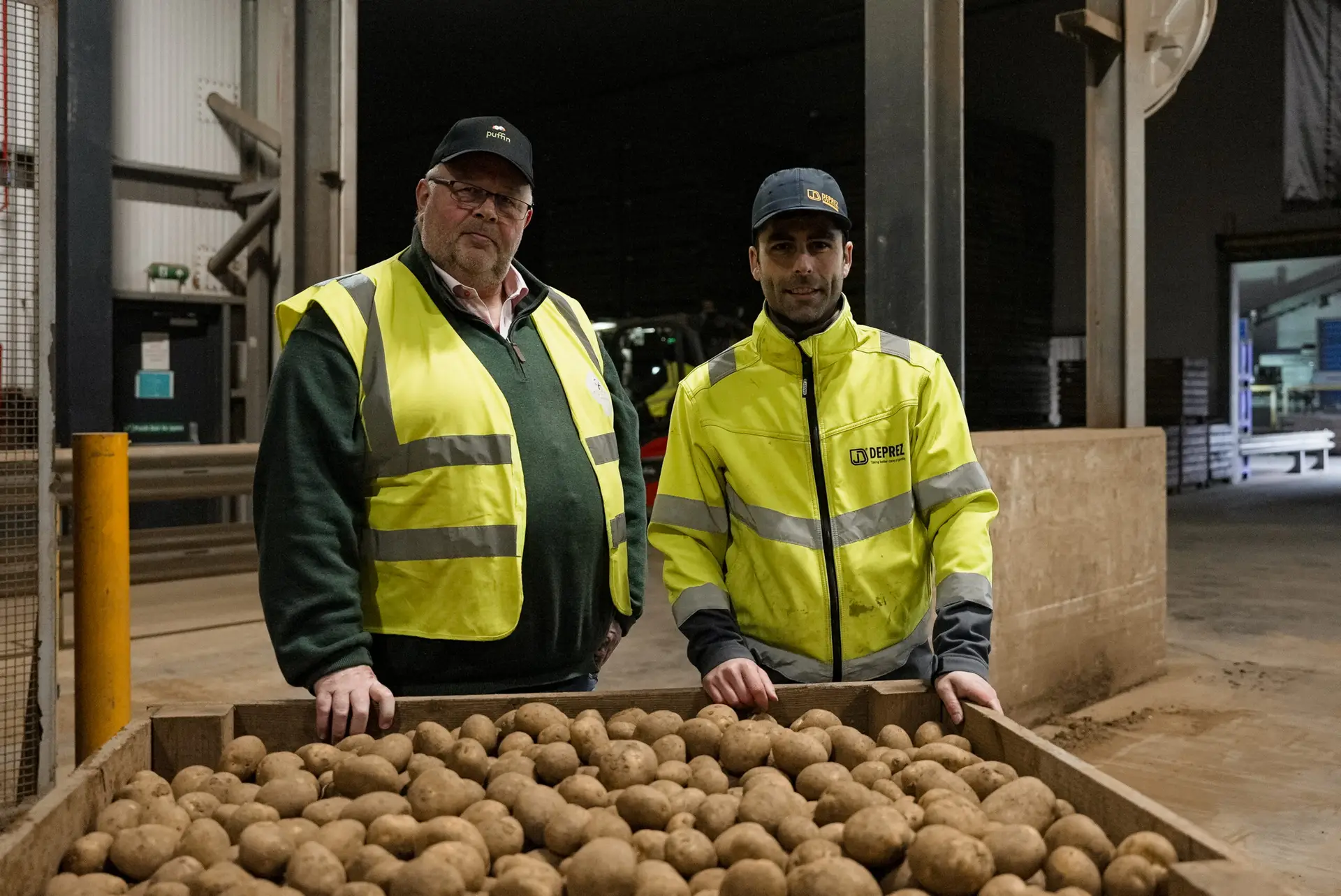 Handlinginstallatie bij versmarkt Puffin
